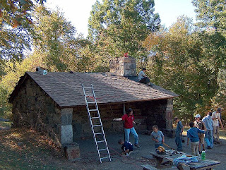 pound ridge 2007 camporee ward fall reservation volunteers roof nearly admire lean shelter completed