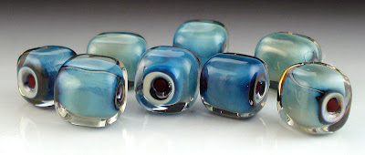 Psyche Cubes Lampworked Beads