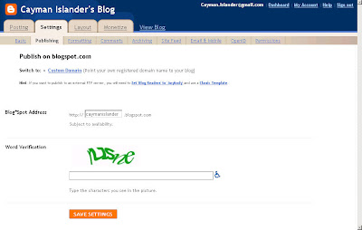 Custom Domain na Blogger.com