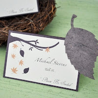 Fall Leaf Plantable Flower Seed Place Cards - Set of 12