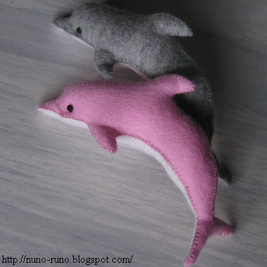 dolphin stuffed animal pattern