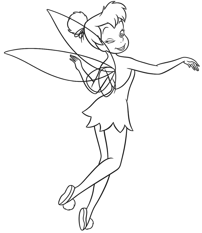 coloring Tinkerbell coloring pages