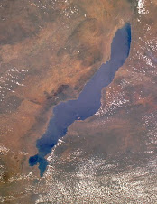 A Malawi tó az űrből