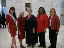 With members of the advocacy committee, and first lady of Arkansas Ginger Beebe