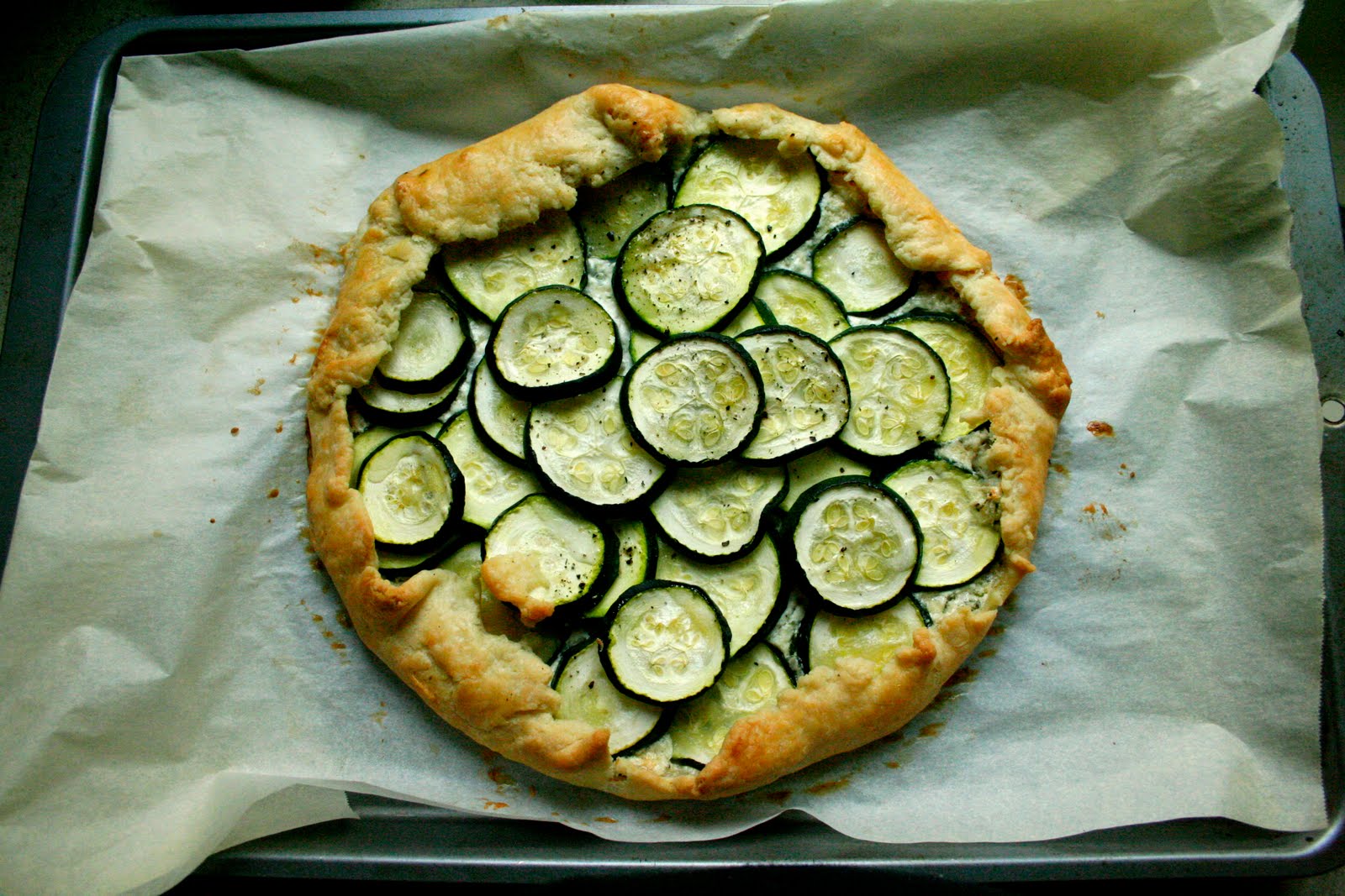 Zucchini and Herbed Ricotta Galette : Oven Love