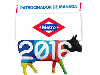Metro de Madrid. Patrocinador de Cowparade