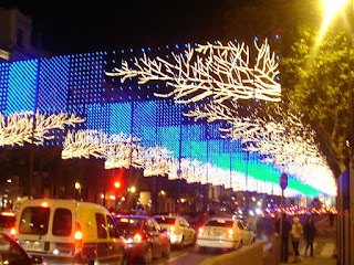 Las luces de la Navidad de Madrid en bici