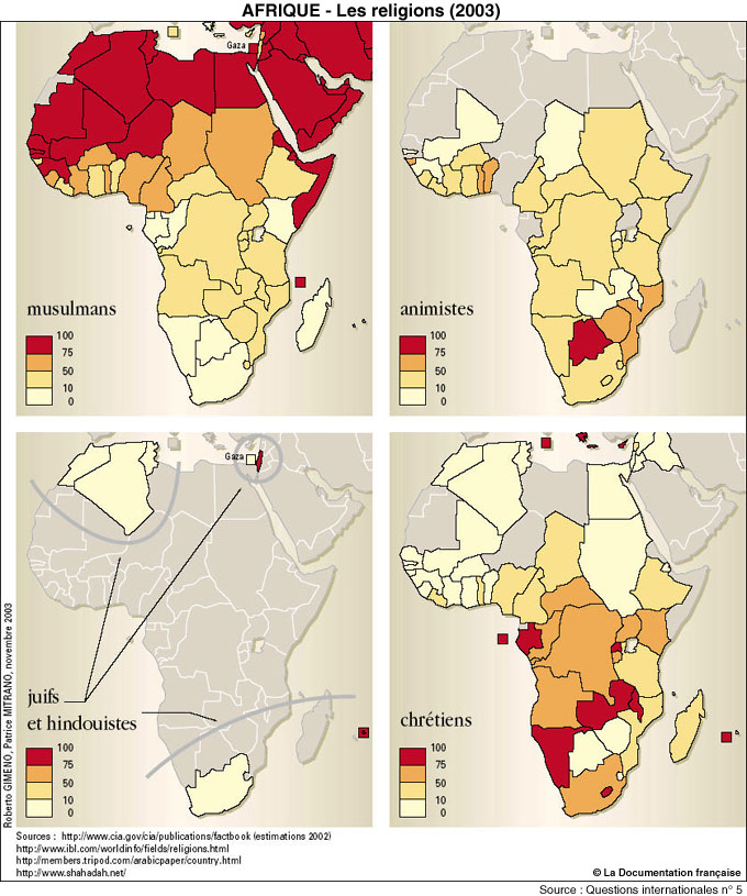 Good Morning Afrika L'Afrique des religions chrétiens et musulmans à égalité Good Morning Afrika L'Afrique des religions chrétiens et musulmans à égalité