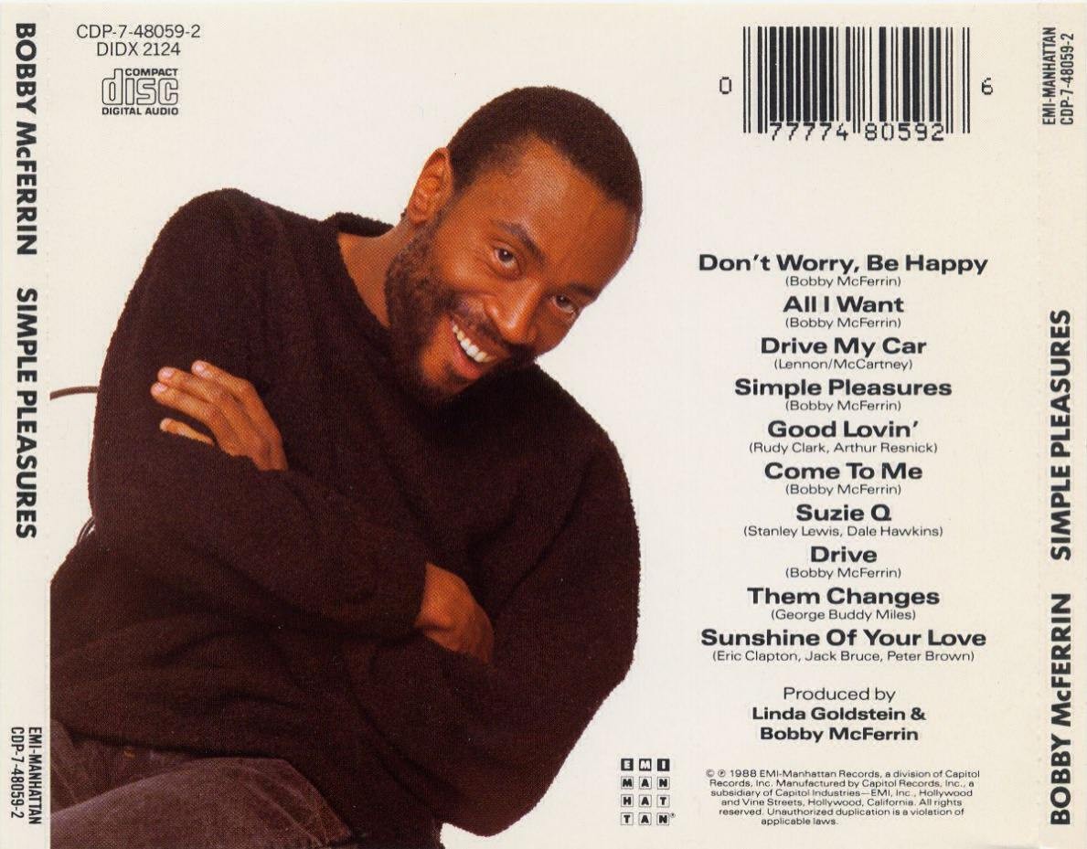 좋은 만남, 좋은 음악 Art Rock: Bobby McFerrin - Don't Worry Be Happy