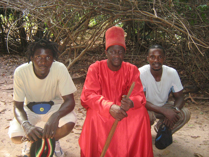 Campos,el rey de casamance y el guia alpha