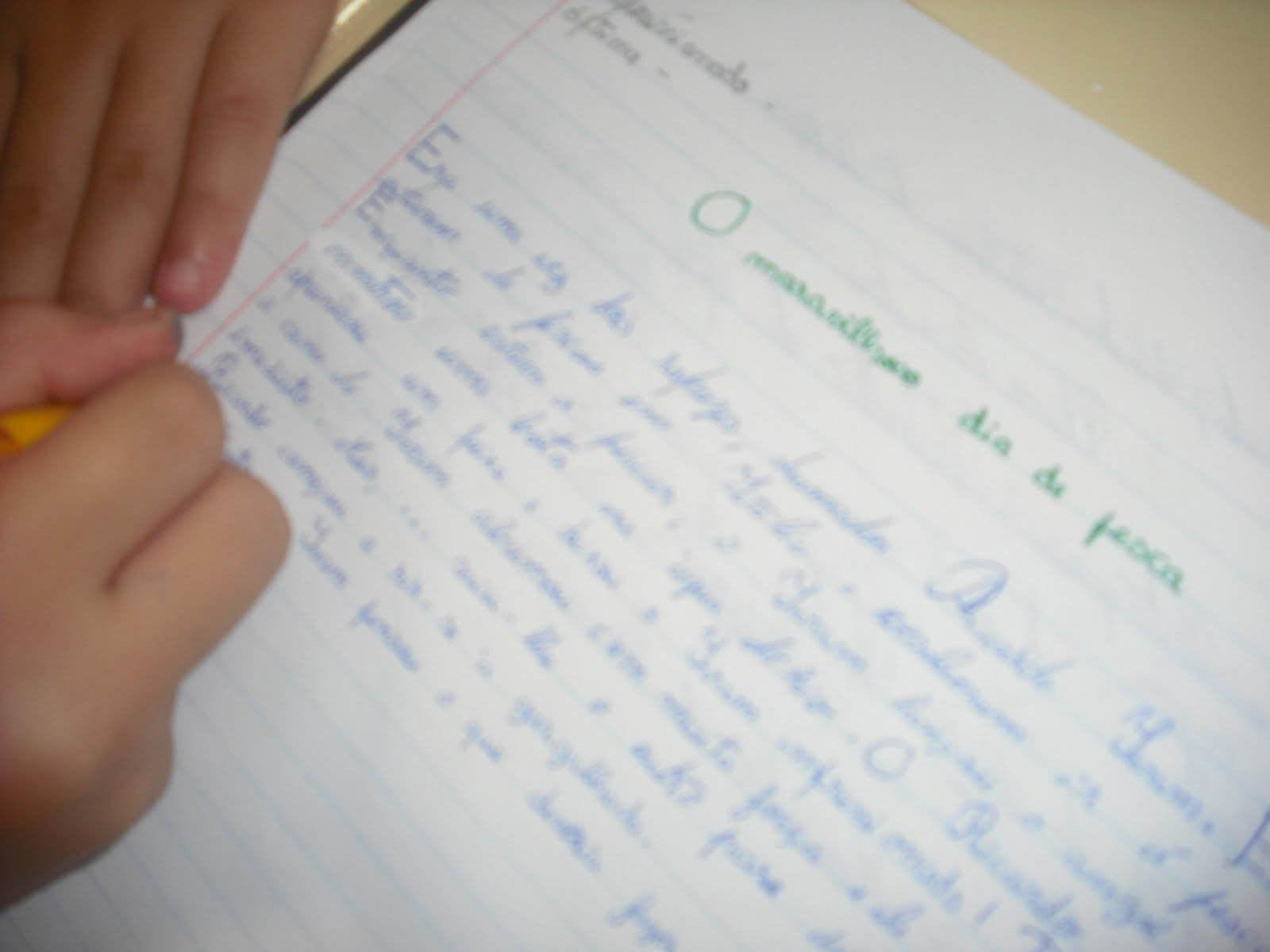 sempre a crescer: Construção de um texto: passo a passo...