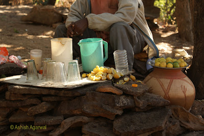 Selling lemonade on the path to Chauragarh in Pachmarhi