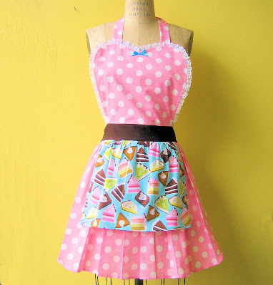 LoverDoversBlog: RETRO APRONS - Bakery themed womens aprons in retro style
