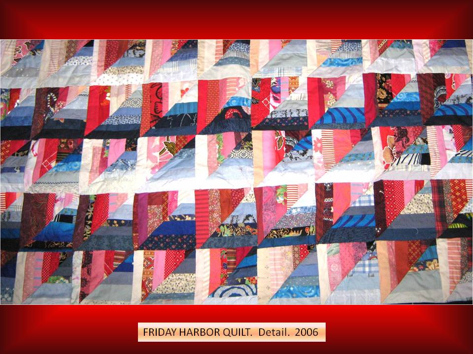 QUILTING AT HOME IN SIAM Seattle The Friday Harbor Quilt