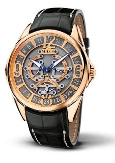 Milus TIRION TriRetrograde Seconds Skeleton gold