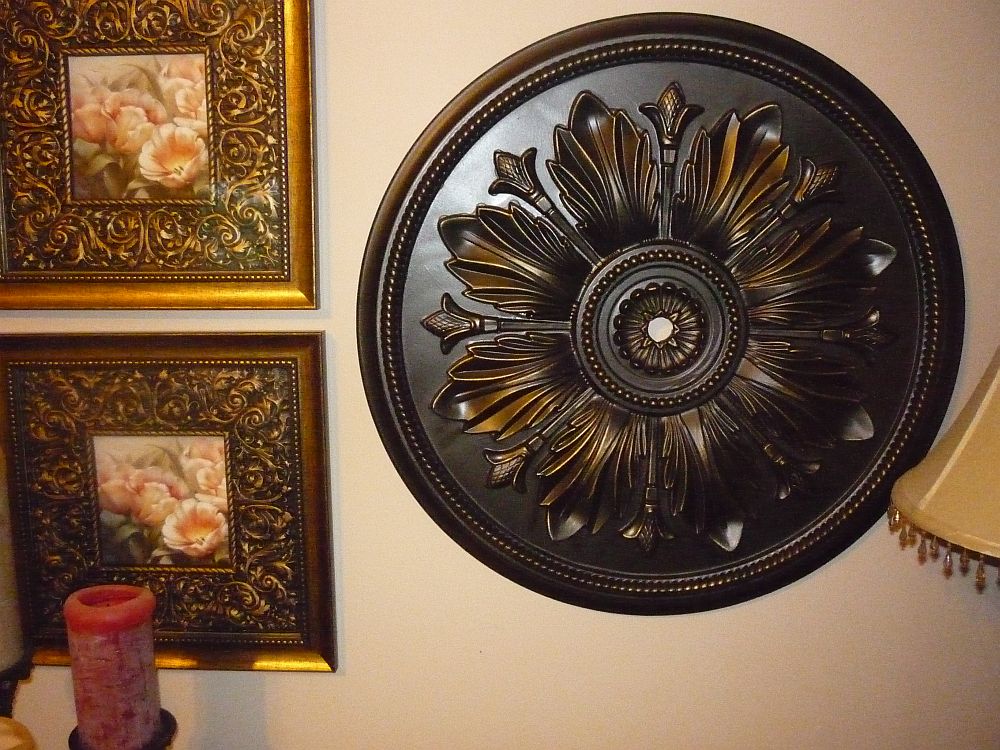 Remodelaholic Ceiling Medallion As Art