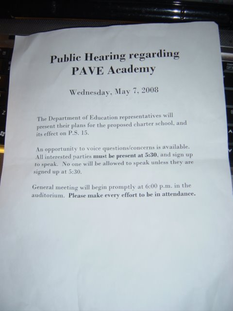 Come to the Hearing... and sign up to speak and defend PS15