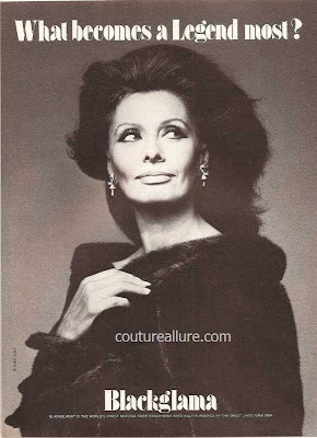 1982 Blackglama mink fur coat Sophia Loren