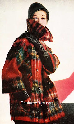 1960s plaid coat
