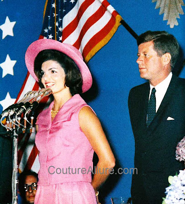 jacqueline kennedy, pink hat, mexico