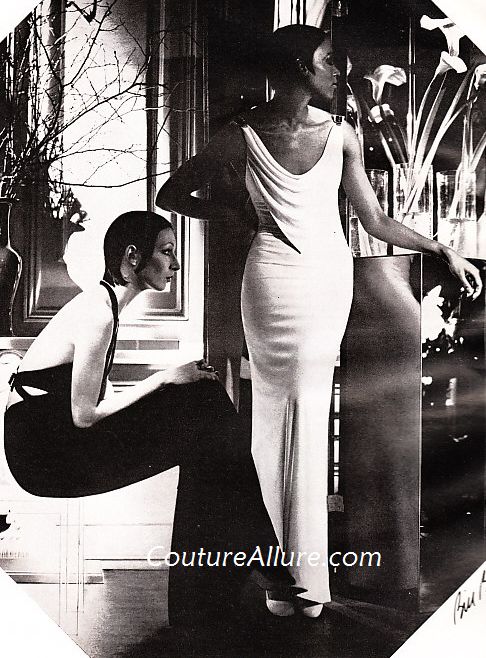 Couture Allure Vintage Fashion: Sleek and Supple Jersey Dresses - 1973