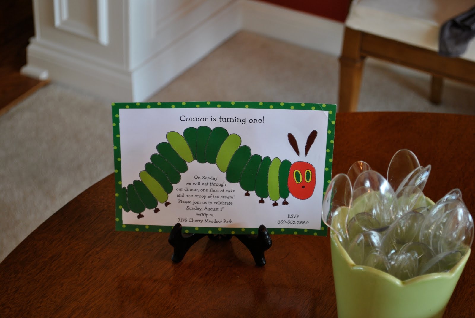 Alexander Family: Connor the very hungry caterpillar!