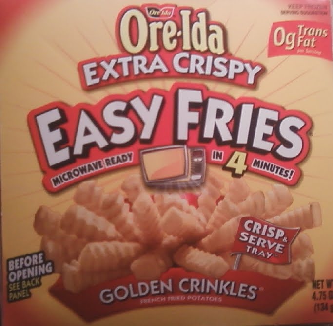 Fat Pride Times OreIda EasyFries Mircowaveable Crisper Box