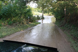 Flooded Road at Creek