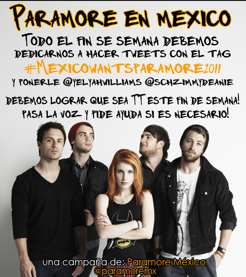 Paramore México Fan Club Oficial NOTICIAS
