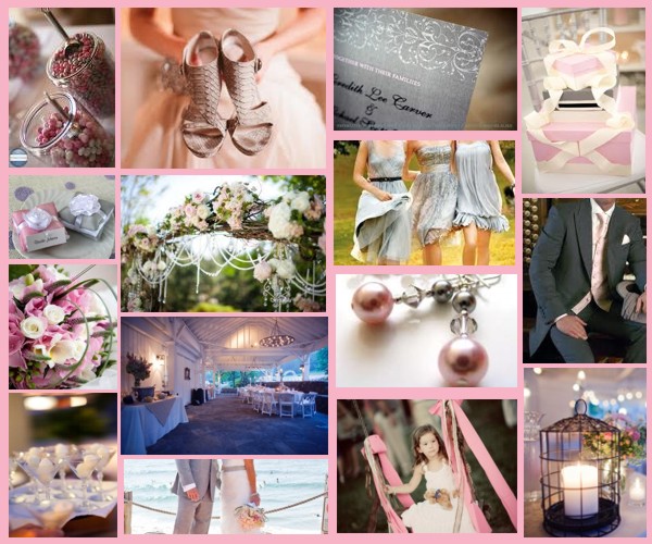 Event Pink Silver And Pearls Color Design Palette