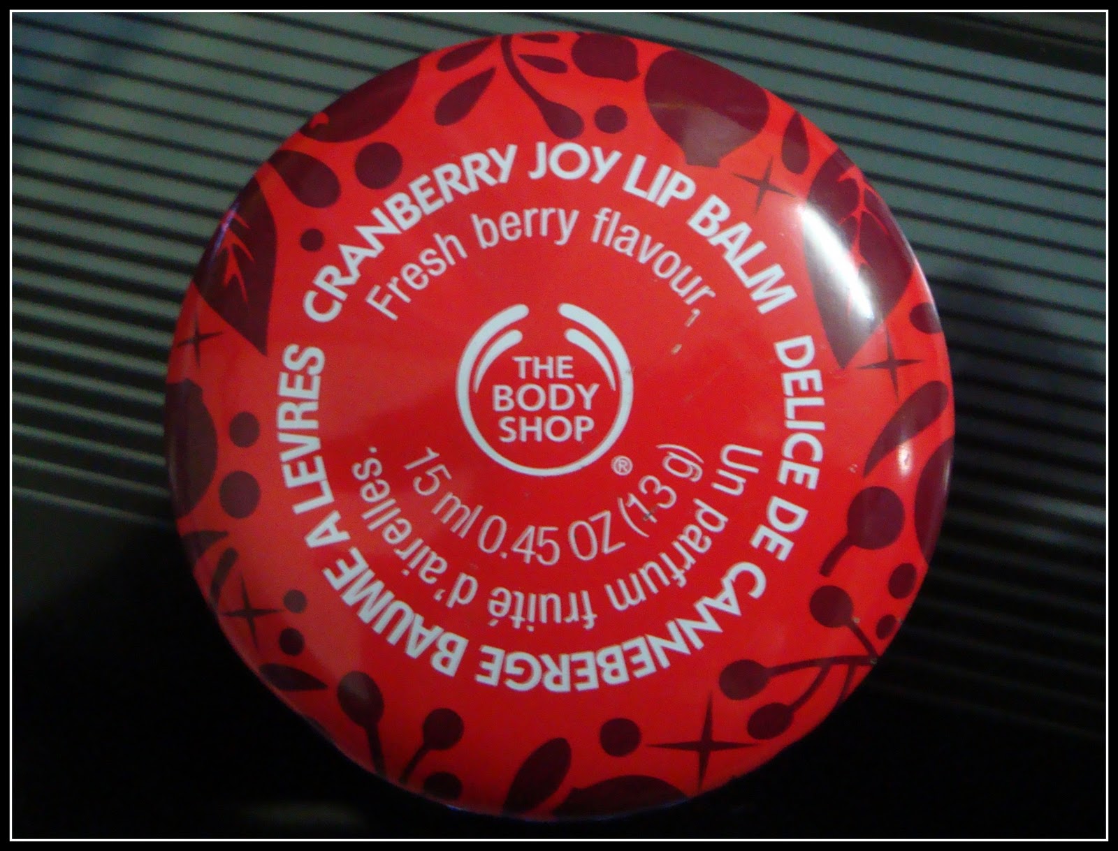 A Sweet Kiss The Body Shop Cranberry Joy Lip Balm