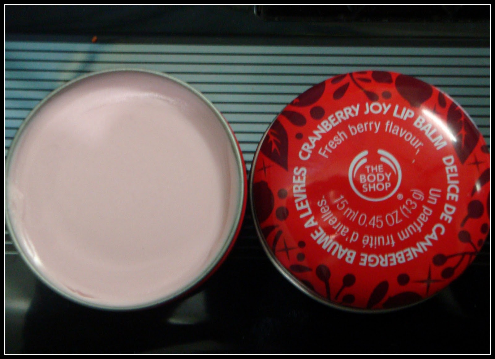 A Sweet Kiss The Body Shop Cranberry Joy Lip Balm