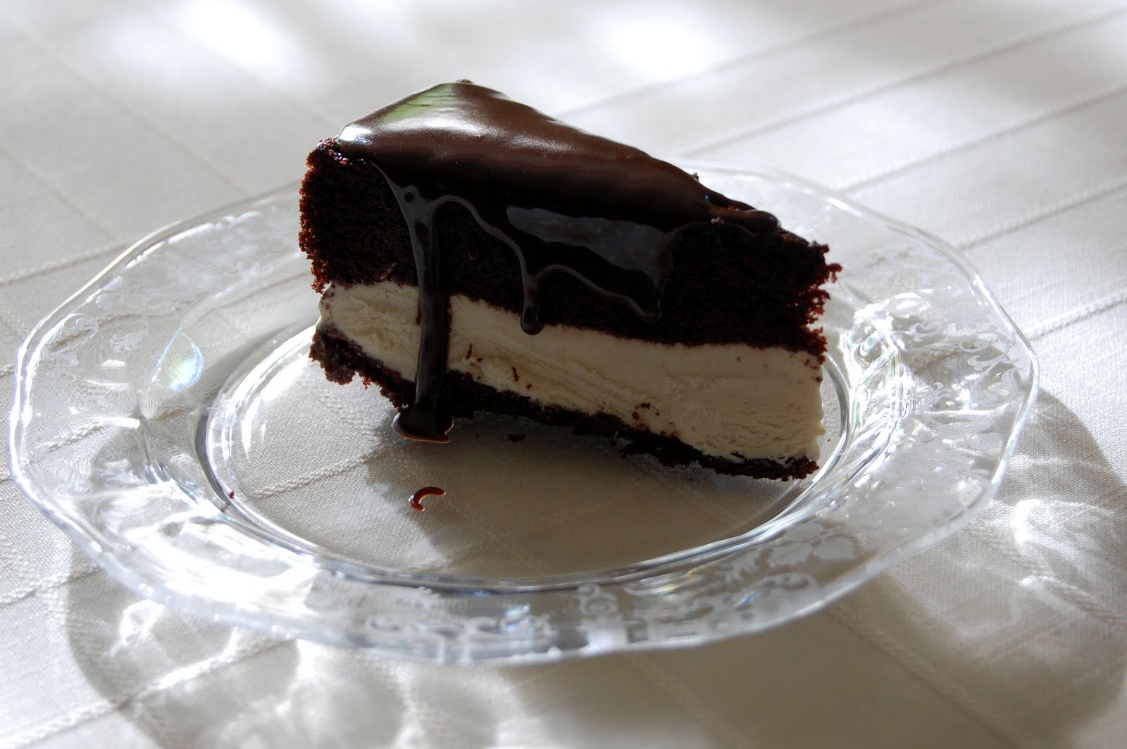 Chocolate Fudge Cake And Ice Cream Recipe.