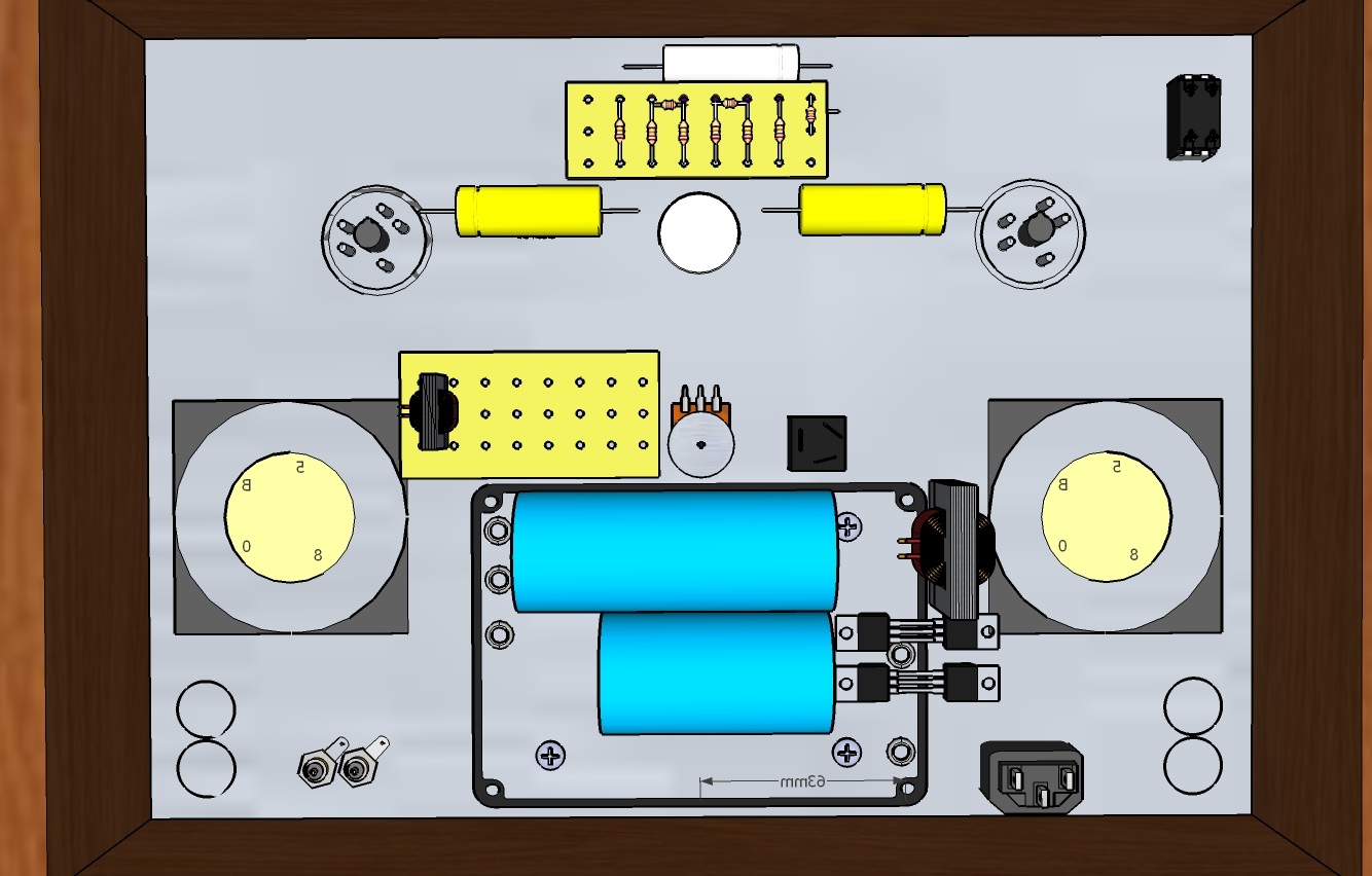 Making of a Tube Amp Enclosure layout design and mockups