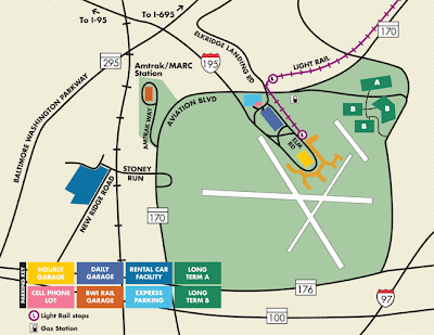 BWI Parking Information: BWI Parking Map