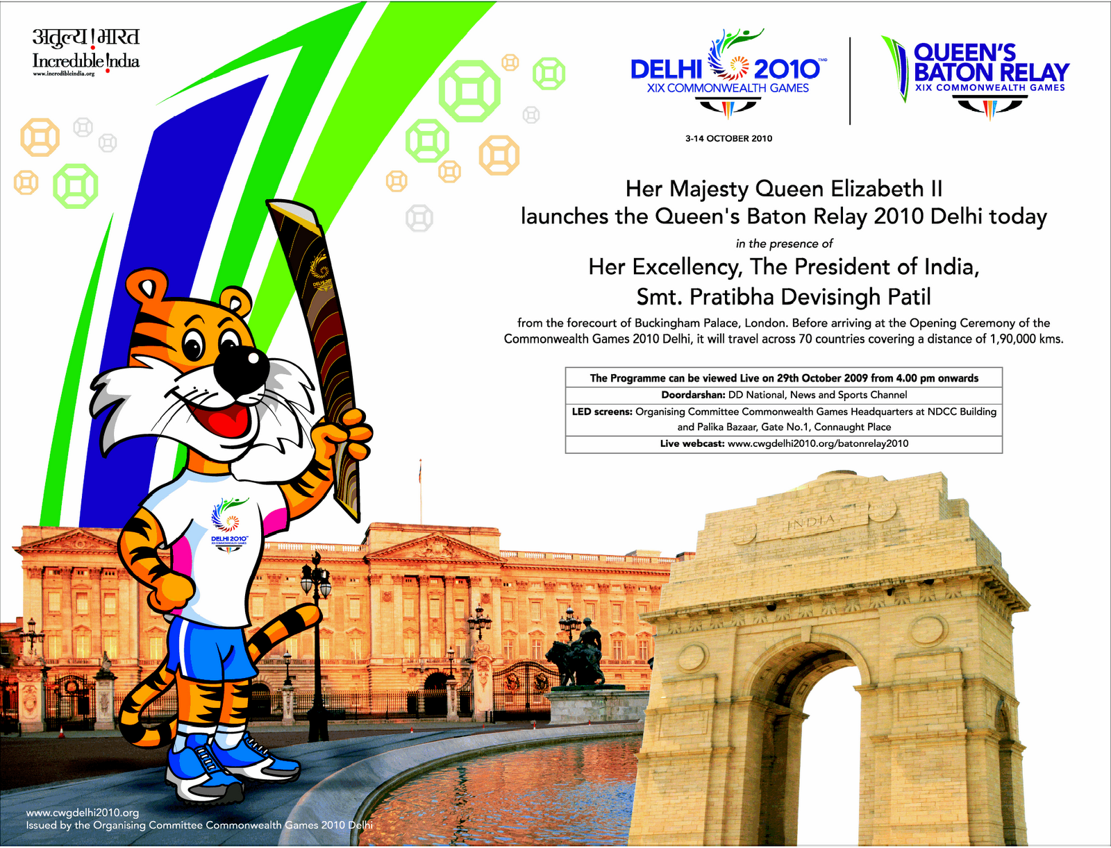 Thai Logo Lover: Queen's Baton Relay — Delhi 2010 Commonwealth Games