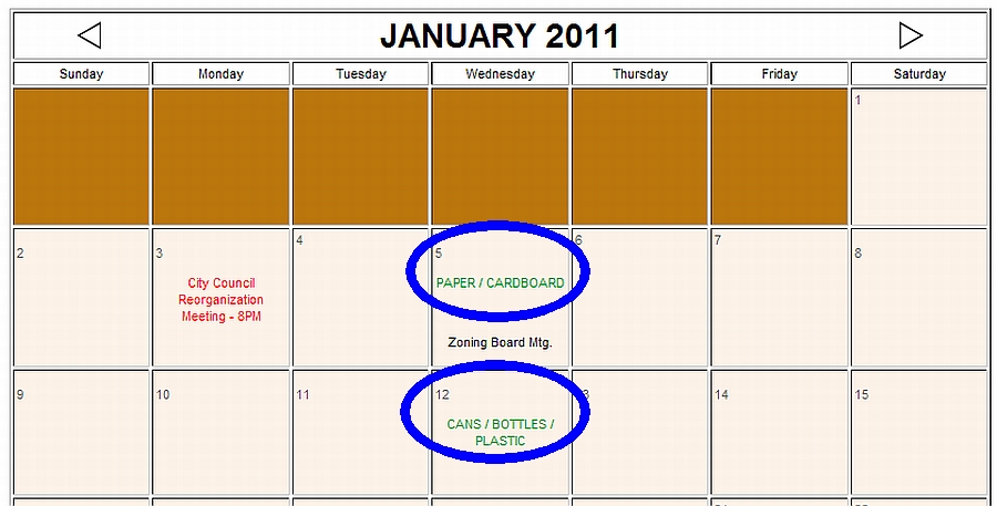 PLAINFIELD TODAY: PMUA 2011 pickup schedule a mess