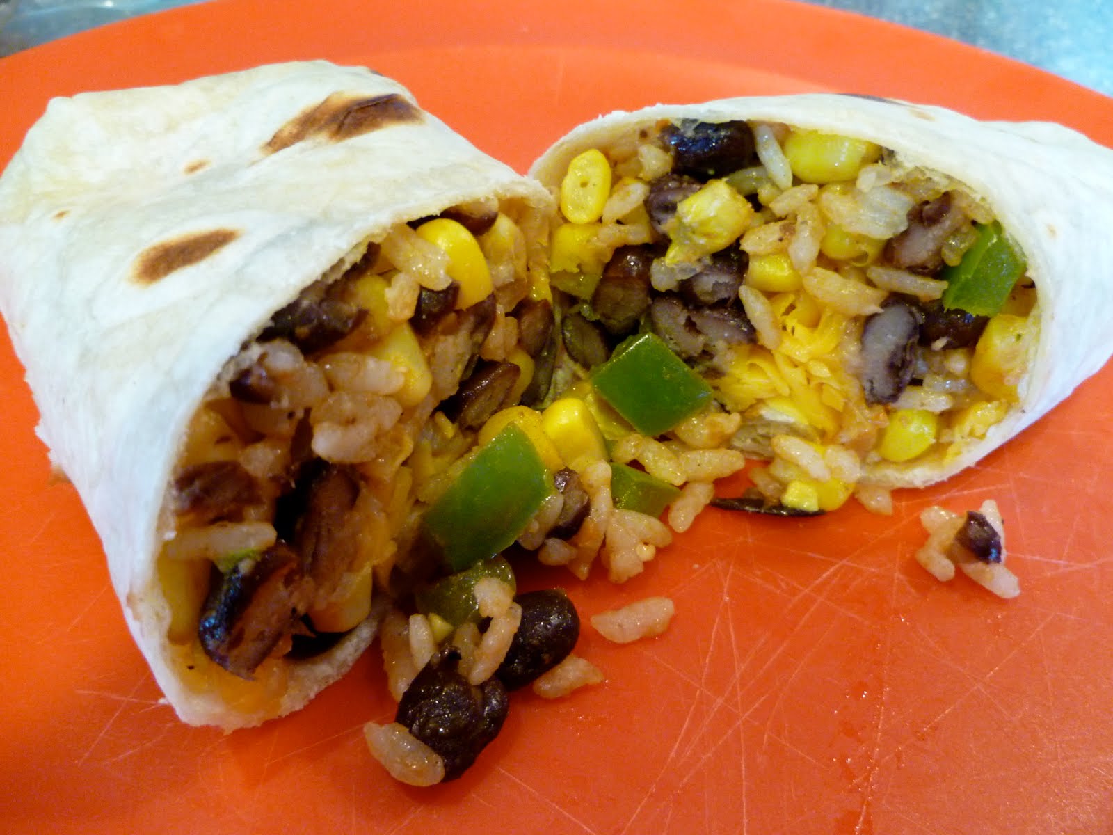So We Think We Can Cook!: Corn, Rice & Bean Burritos