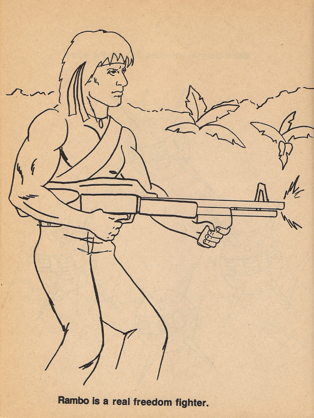 Phoney Fresh: RAMBO COLORING BOOK (1985)