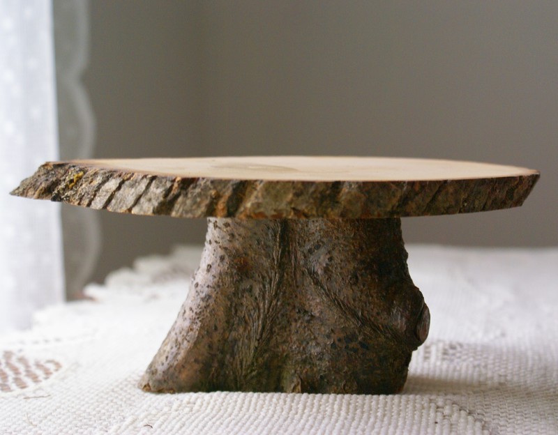 seaweed wedding  Fabulous Natural Wood  Cake  Stand 