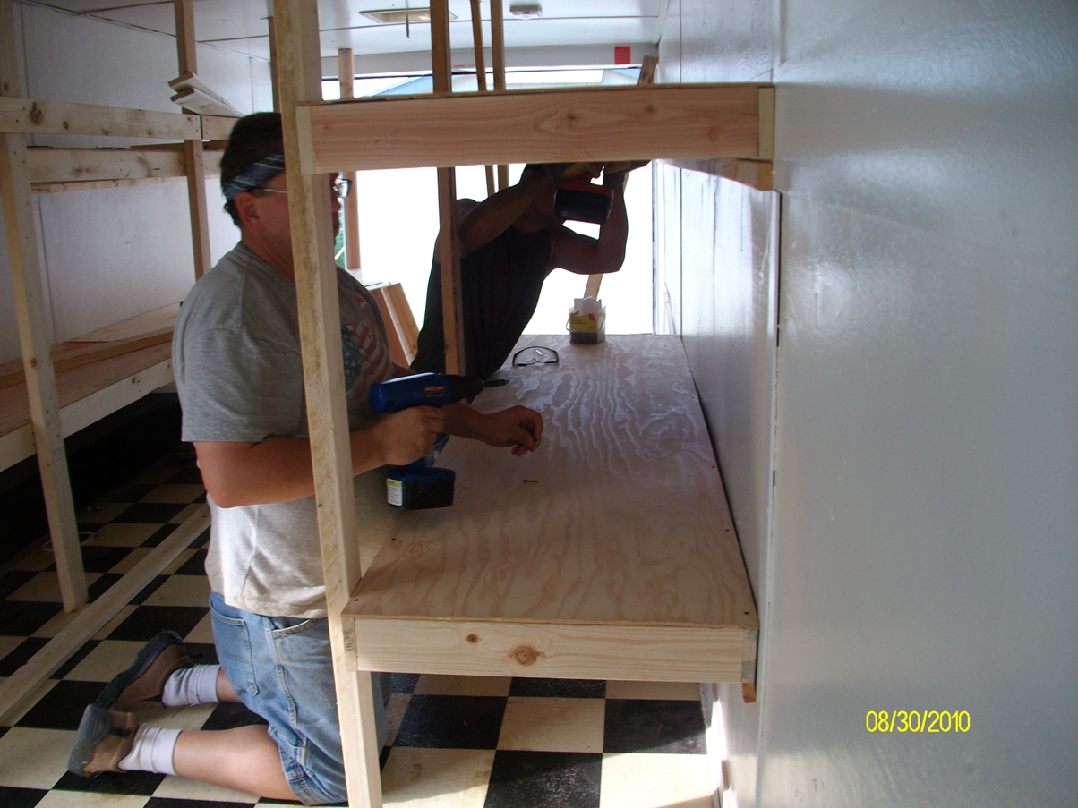 Doing my best for Him: Trailer storage unit is almost done