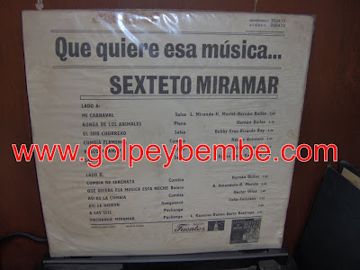 Sexteto Miramar - Que Quiere esa Musica Back