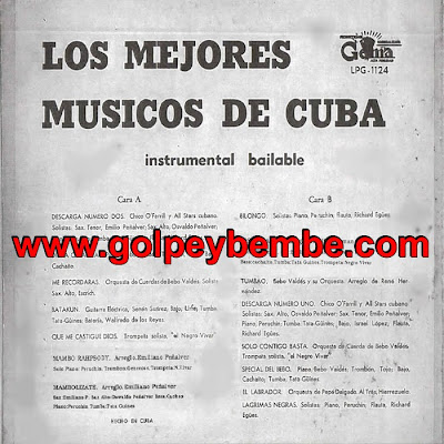 Los Mejores Musicos de Cuba - Instrumental Bailable Back