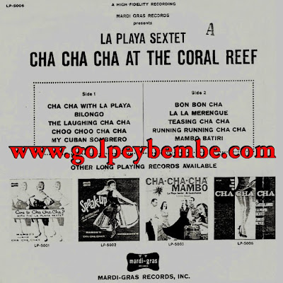 La Playa Sextete - Cha Cha Cha at the Coral Reef Back