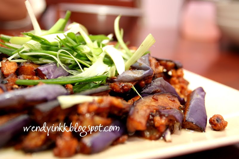 Table for 2.... or more Stir Fried Aubergine with Minced Meat