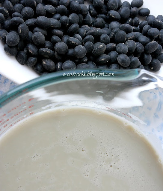 Table for 2.... or more Black Soy Bean Milk