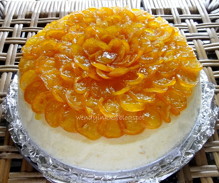 Table for 2.... or more Orange Cheesecake with Kumquat Compote