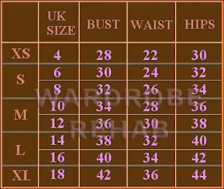 lovedrobe size guide