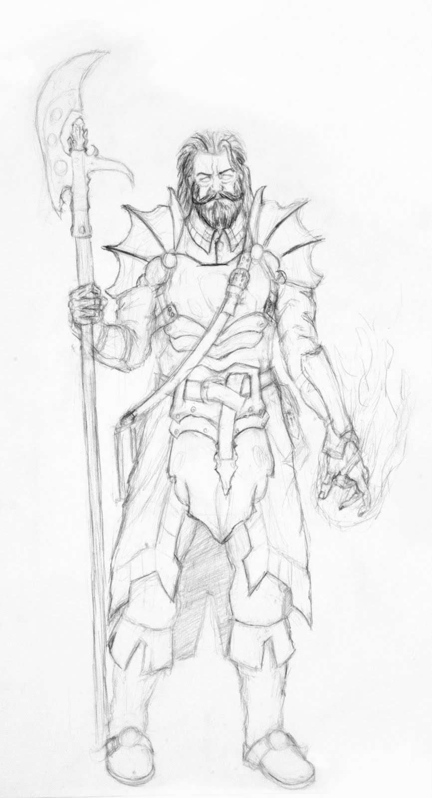 The Art of Thomas Dowling Orc and The Warmage