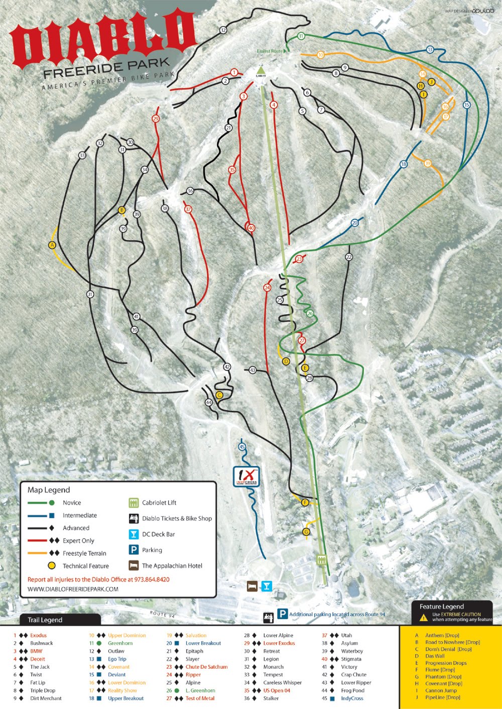 Mount Diablo State Park Map